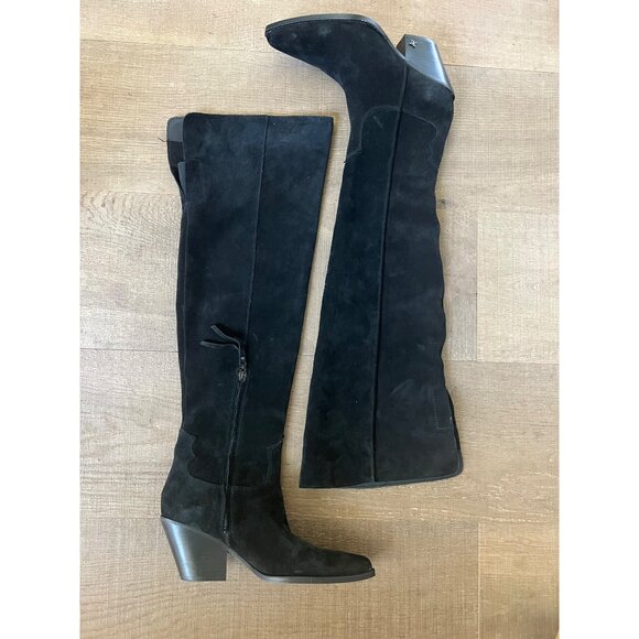 NEW Sam Edelman Julee Over the Knee black suede Boots size 8 - Picture 13 of 13